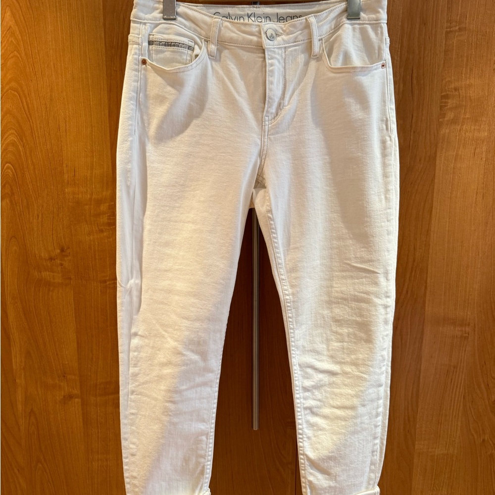 Calvin Klein Jeans White Ankle Skinny Jeans Women’s Size 30